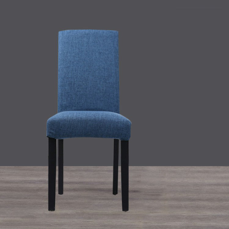 Chaises de salle à manger sans accoudoirs rembourrées, chaise latérale à dossier solide avec pieds en bois