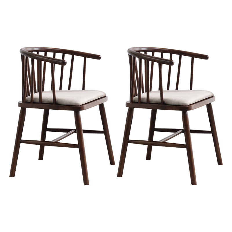 Chaise en bois d'hévéa de style moderne, chaises de salle à manger de cuisine arrière Windsor