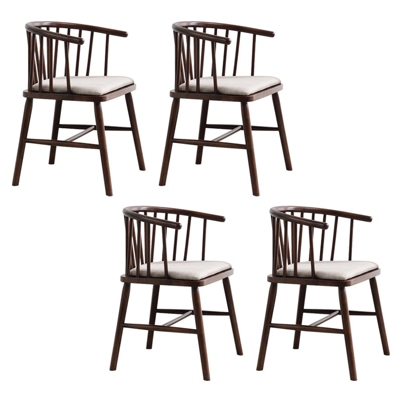 Chaise en bois d'hévéa de style moderne, chaises de salle à manger de cuisine arrière Windsor