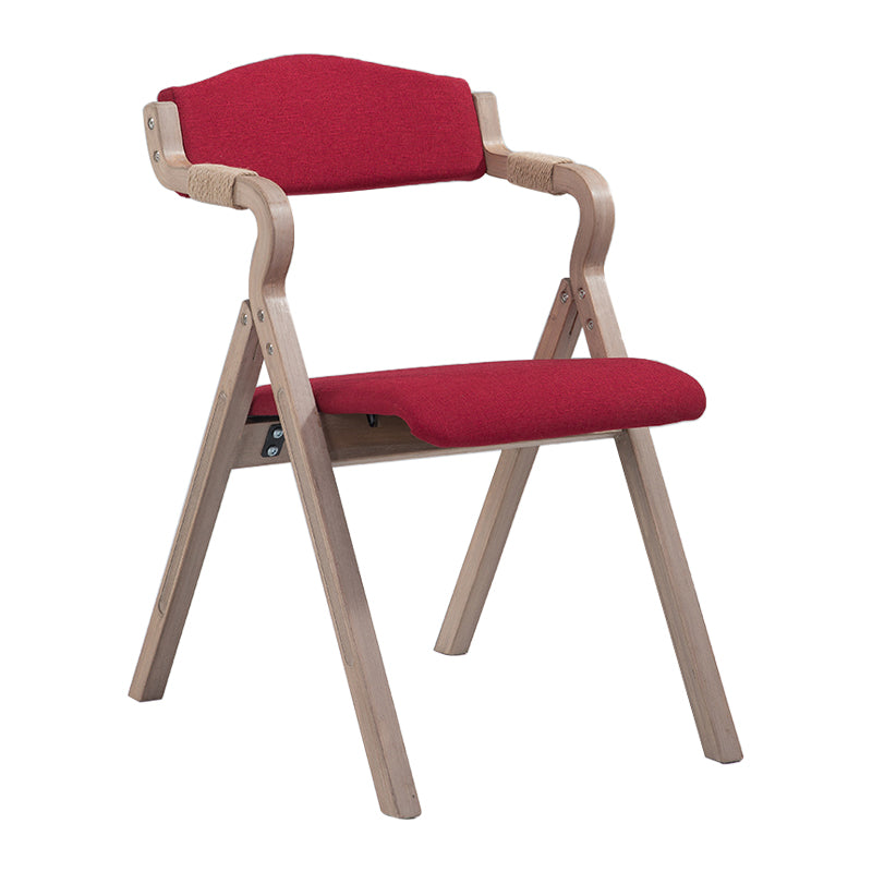 Fauteuil de salle à manger de style campagnard, fauteuils rembourrés pliables à dos ouvert