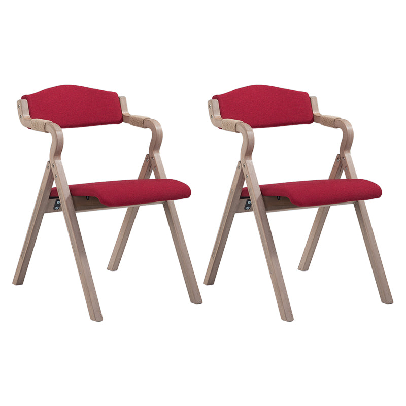 Fauteuil de salle à manger de style campagnard, fauteuils rembourrés pliables à dos ouvert