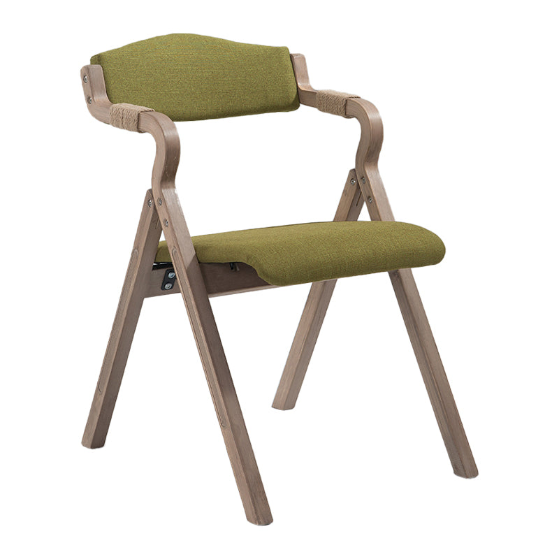 Fauteuil de salle à manger de style campagnard, fauteuils rembourrés pliables à dos ouvert