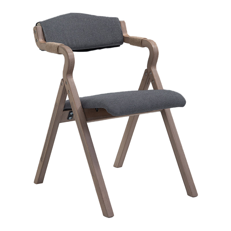 Fauteuil de salle à manger de style campagnard, fauteuils rembourrés pliables à dos ouvert