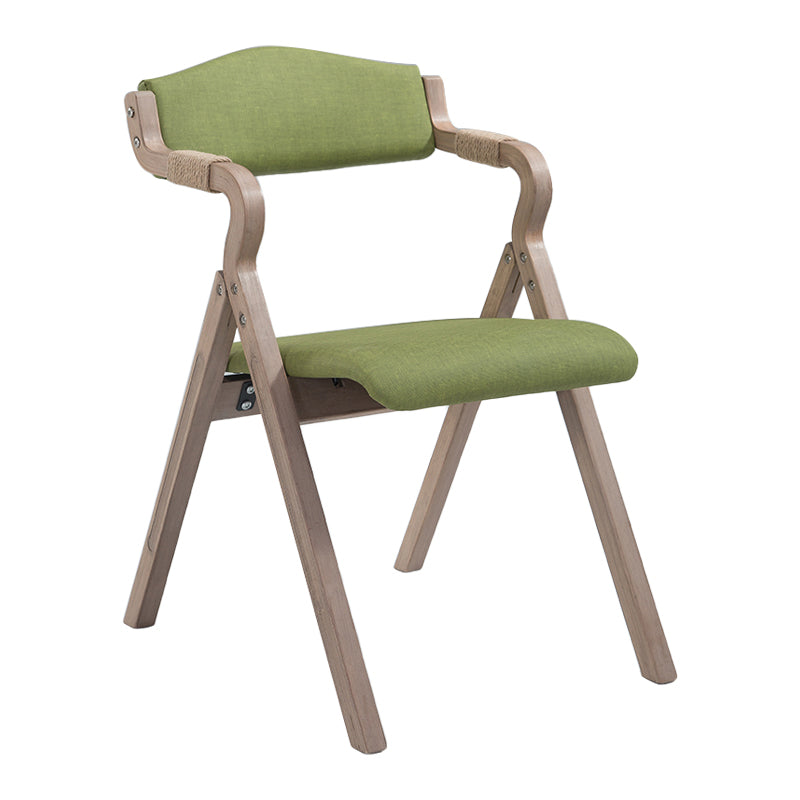 Fauteuil de salle à manger de style campagnard, fauteuils rembourrés pliables à dos ouvert