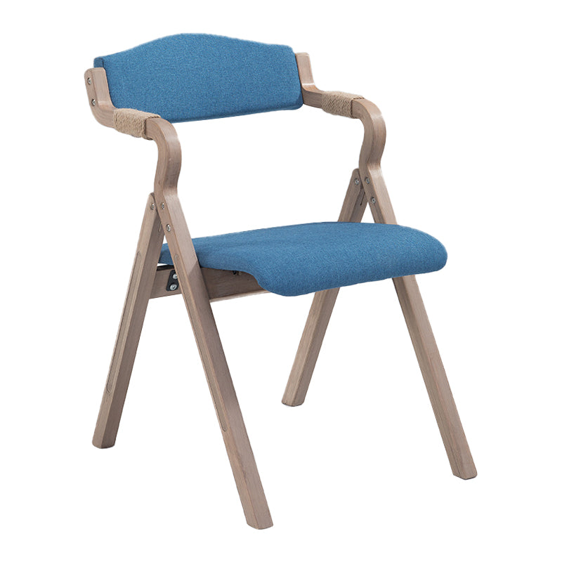 Fauteuil de salle à manger de style campagnard, fauteuils rembourrés pliables à dos ouvert
