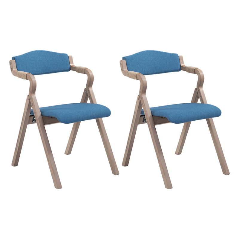 Fauteuil de salle à manger de style campagnard, fauteuils rembourrés pliables à dos ouvert