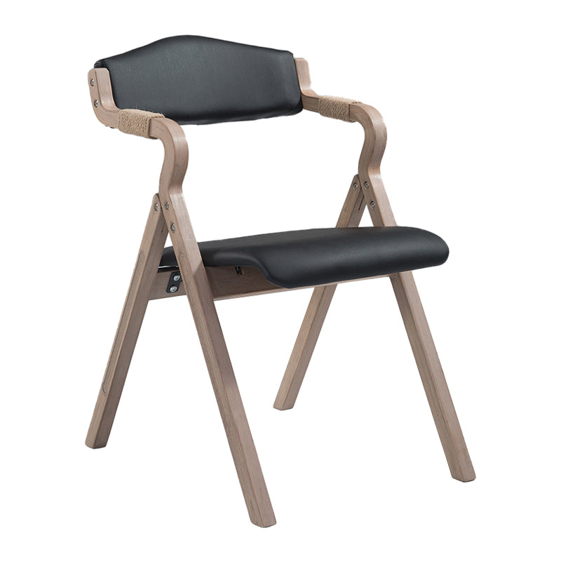 Fauteuil de salle à manger de style campagnard, fauteuils rembourrés pliables à dos ouvert