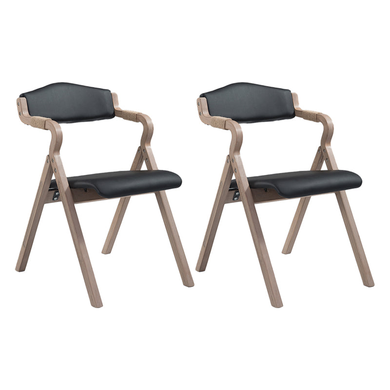 Fauteuil de salle à manger de style campagnard, fauteuils rembourrés pliables à dos ouvert