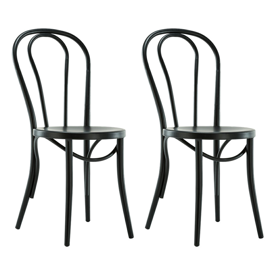 Eigentijdse stijl metalen eetkamerstoelen Windsor achter armloze stoel voor keuken