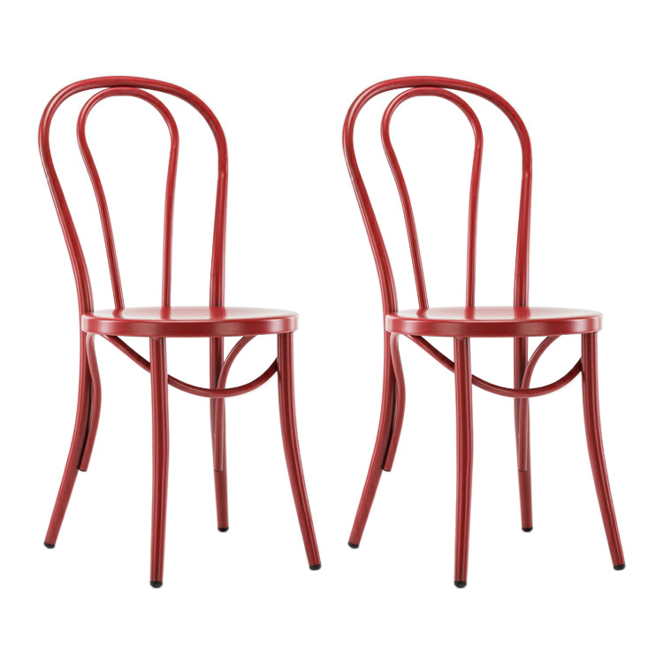 Eigentijdse stijl metalen eetkamerstoelen Windsor achter armloze stoel voor keuken
