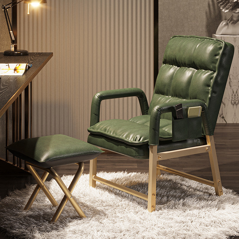 Chaise d'appoint rembourrée de Style contemporain, chaise de salle à manger simple avec bras à dossier solide, pour usage domestique