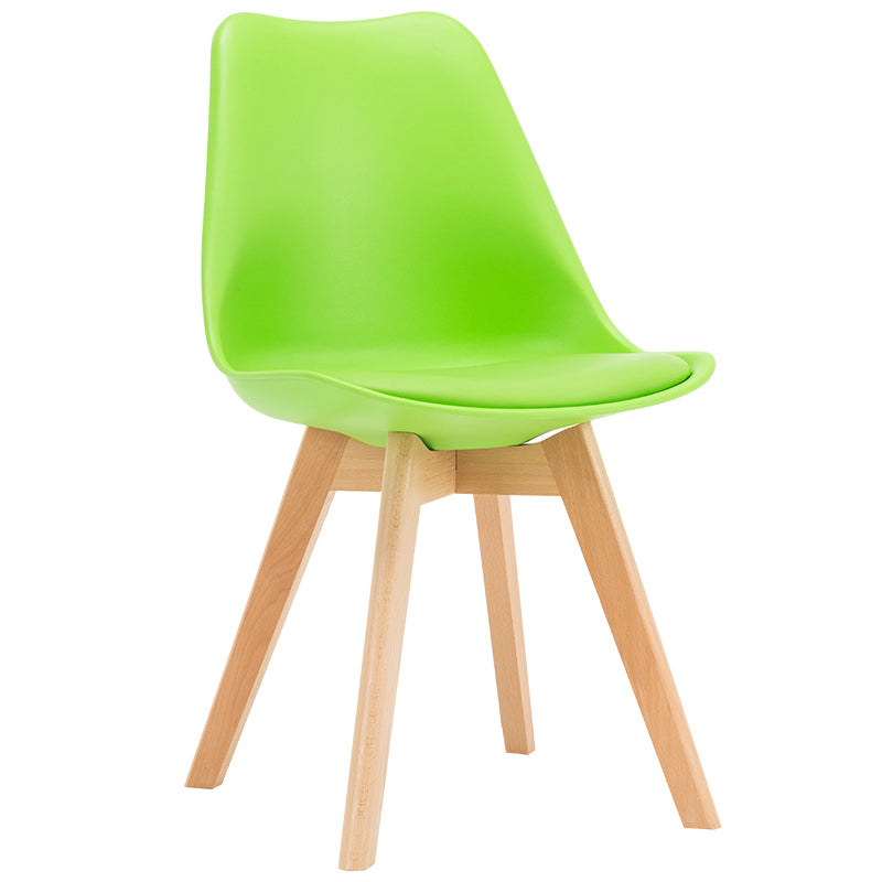 Chaises de salle à manger de style contemporain chaises sans bras solides avec des jambes en bois