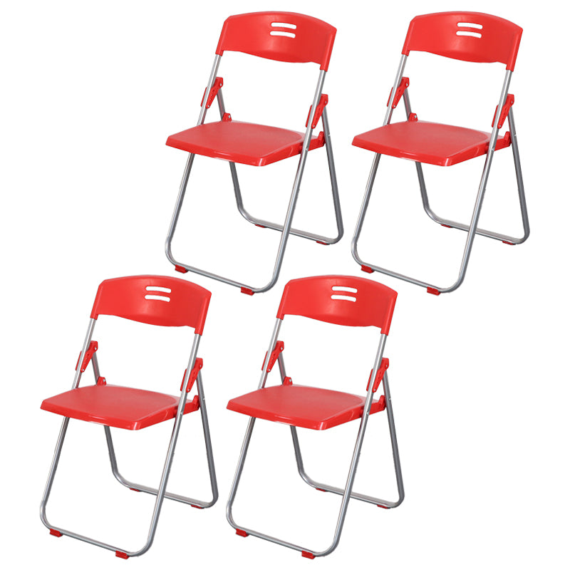 Parte posterior abierta sin brazos de la silla lateral casera plástica del metal contemporáneo que cena la silla lateral