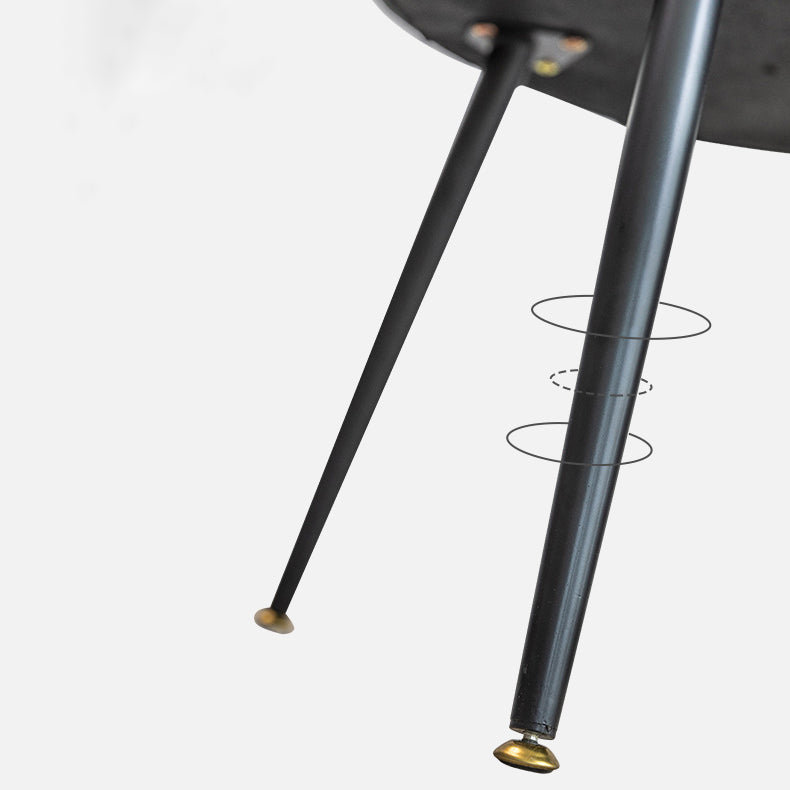Silla lateral única tapizada de estilo contemporáneo, silla de comedor con brazo trasero sólido
