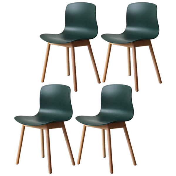 Chaises latérales arrière solides de salle à manger de cuisine de chaise en bois de hêtre de style moderne
