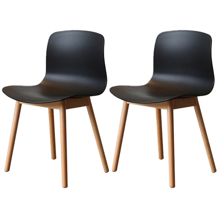 Chaises latérales arrière solides de salle à manger de cuisine de chaise en bois de hêtre de style moderne