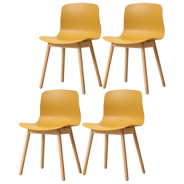 Chaises latérales arrière solides de salle à manger de cuisine de chaise en bois de hêtre de style moderne