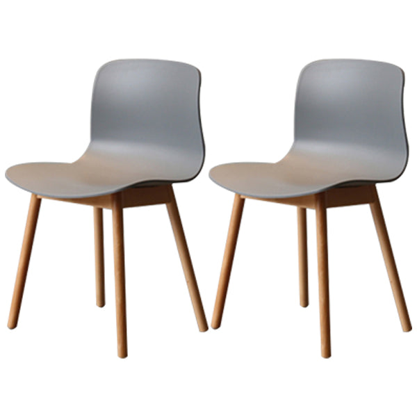 Chaises latérales arrière solides de salle à manger de cuisine de chaise en bois de hêtre de style moderne