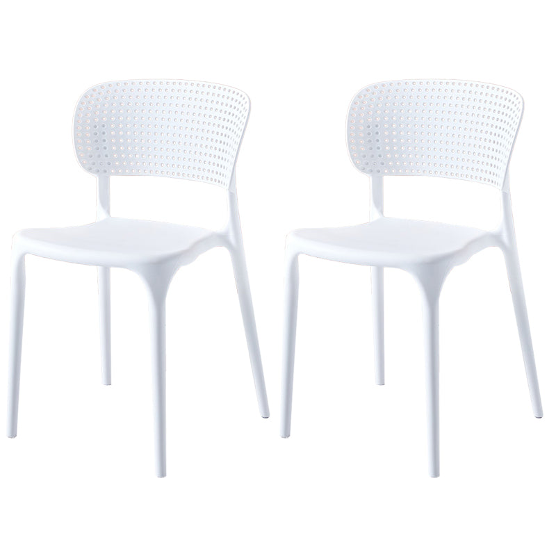 Moderne indoor-outdoor plastic dineren fauteuilse home open achterkant van de kandidaat aan de achterkant