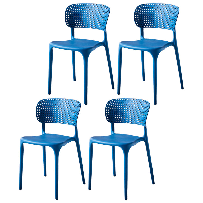 Moderne indoor-outdoor plastic dineren fauteuilse home open achterkant van de kandidaat aan de achterkant