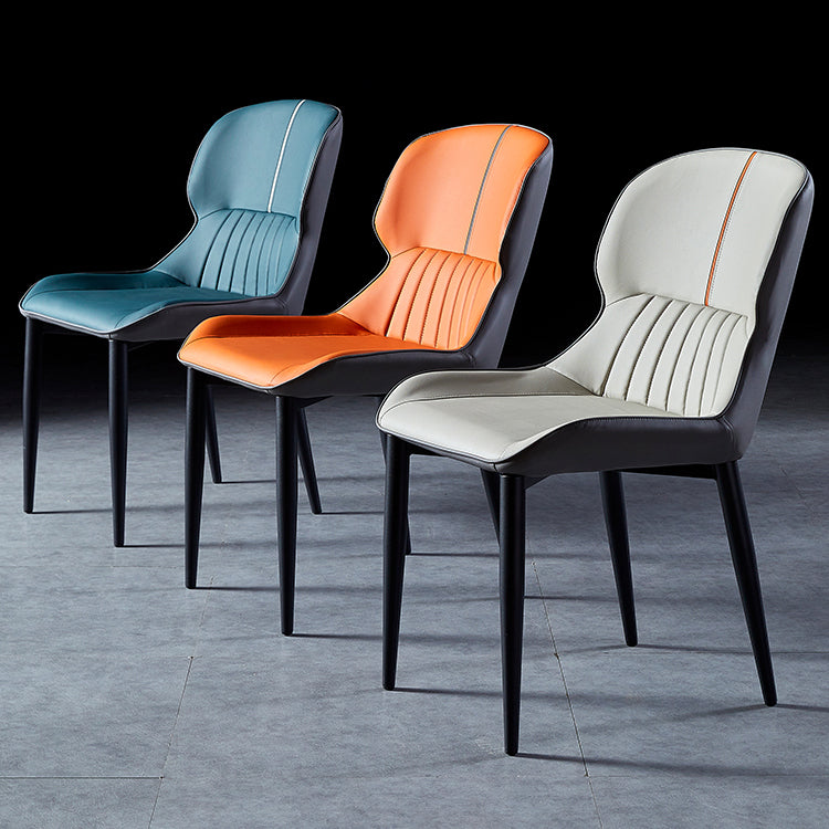 Sillas de comedor de metal de estilo moderno, sillones orejeros para cocina