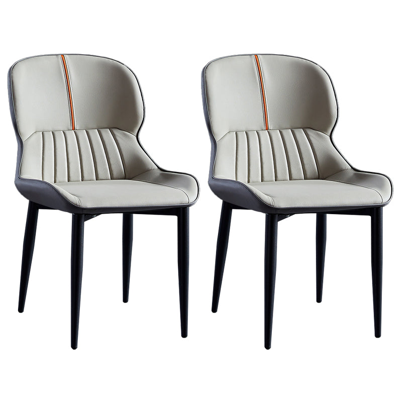 Sillas de comedor de metal de estilo moderno, sillones orejeros para cocina