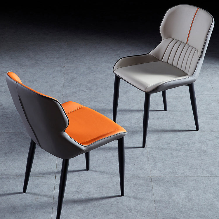 Sillas de comedor de metal de estilo moderno, sillones orejeros para cocina