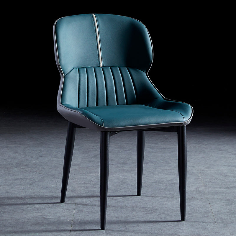 Chaises de salle à manger en métal de style contemporain, fauteuils à oreilles pour cuisine