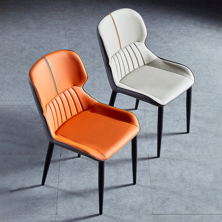 Sillas de comedor de metal de estilo moderno, sillones orejeros para cocina