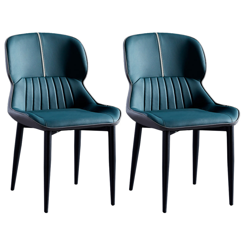 Sillas de comedor de metal de estilo moderno, sillones orejeros para cocina