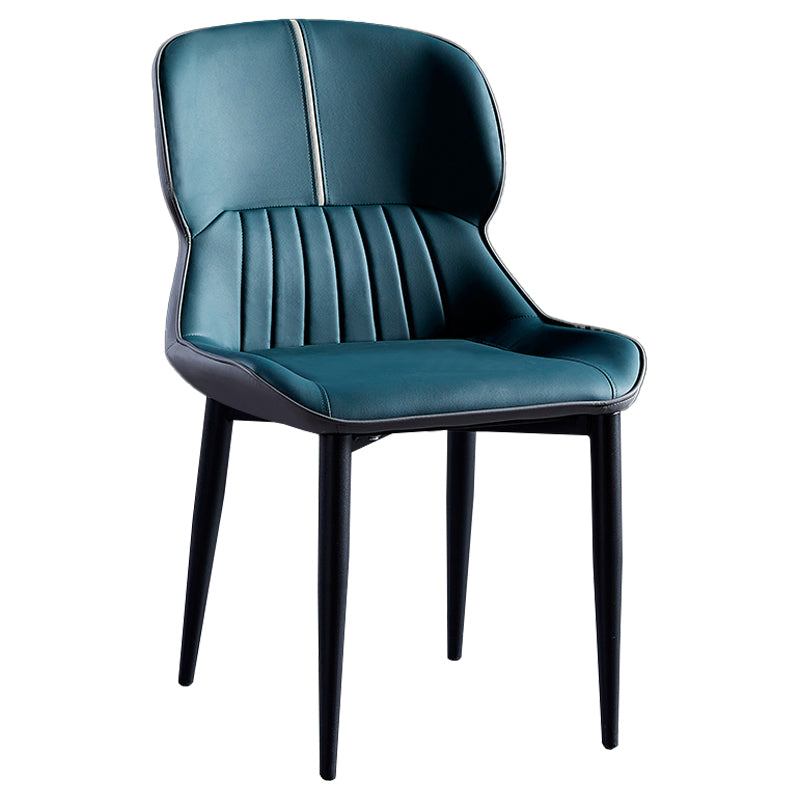 Sillas de comedor de metal de estilo moderno, sillones orejeros para cocina