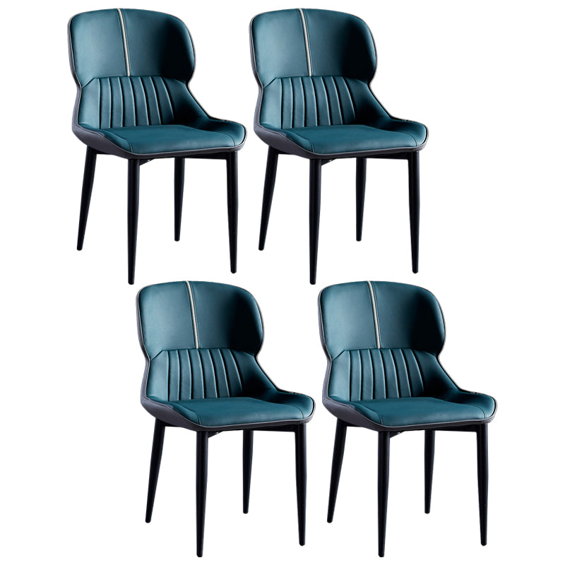 Sillas de comedor de metal de estilo moderno, sillones orejeros para cocina