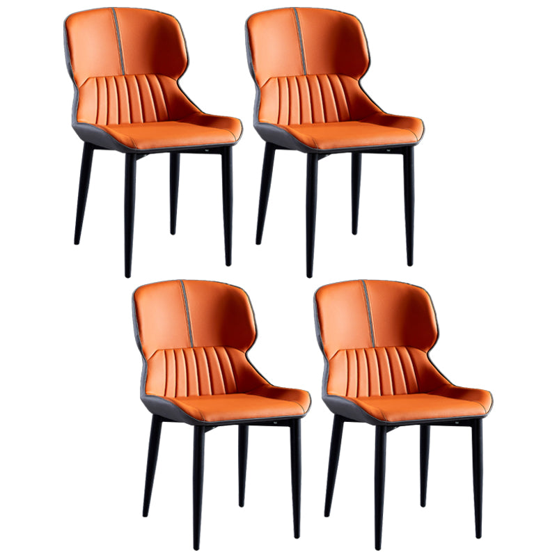 Sillas de comedor de metal de estilo moderno, sillones orejeros para cocina