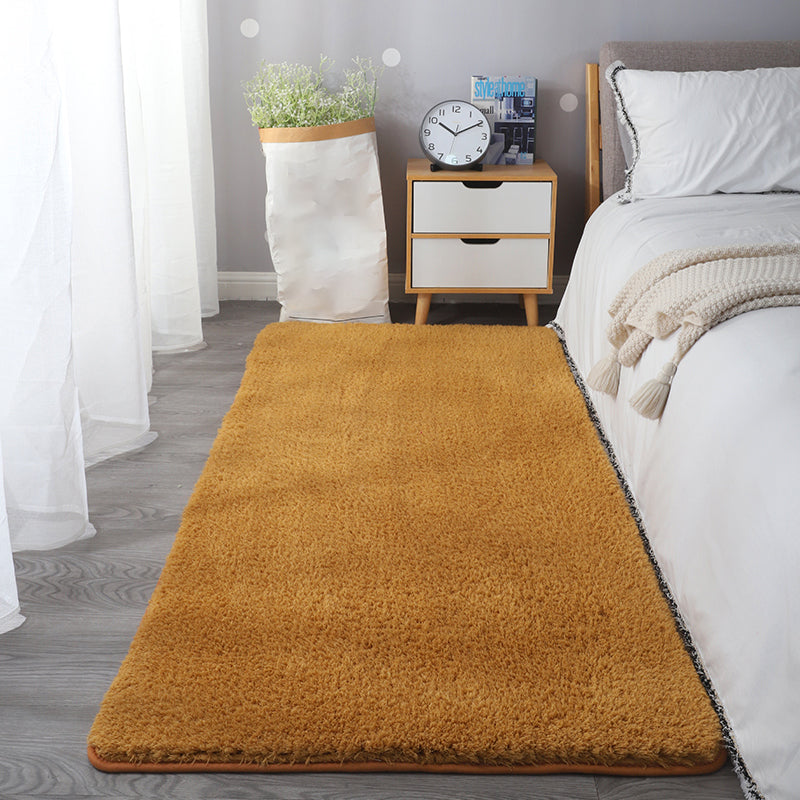 Tapis moderne blanc mélangé de couleurs pures, tapis d'intérieur lavable pour la décoration de la maison