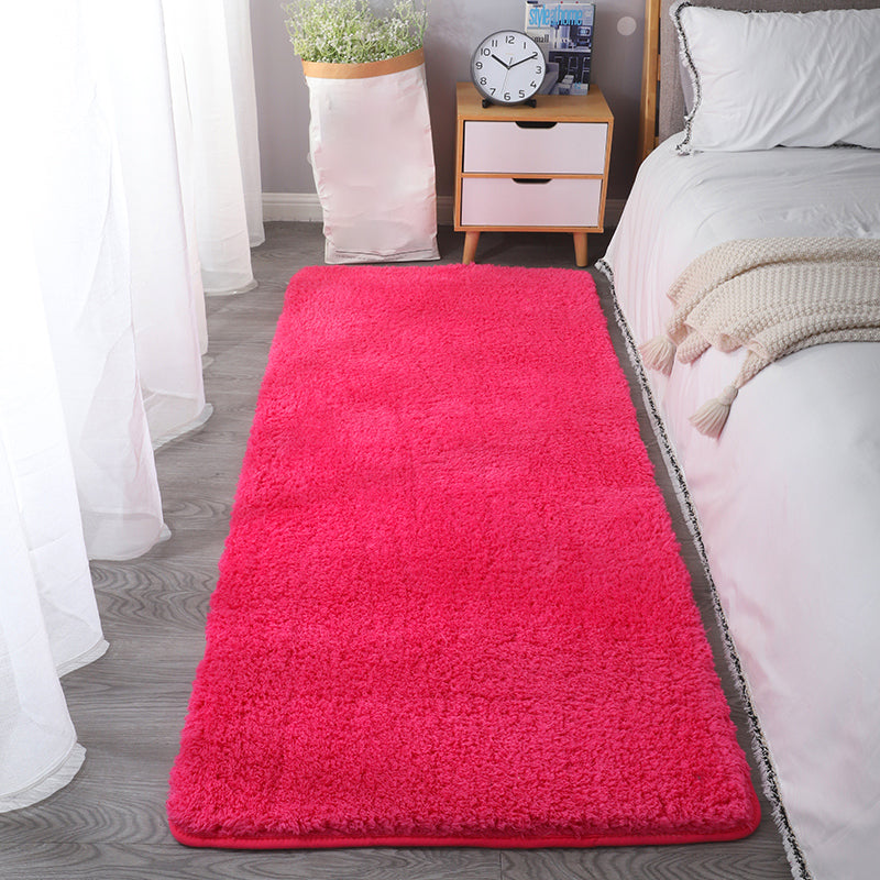 Tapis moderne blanc mélangé de couleurs pures, tapis d'intérieur lavable pour la décoration de la maison