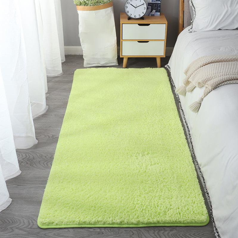 Tapis moderne blanc mélangé de couleurs pures, tapis d'intérieur lavable pour la décoration de la maison