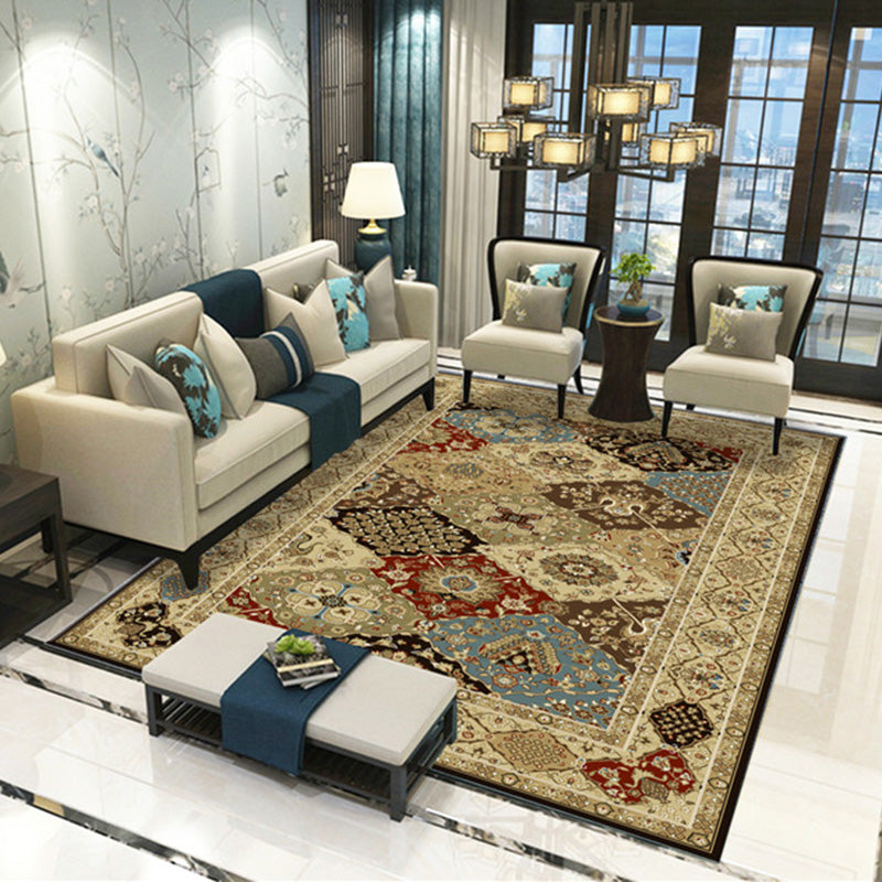 Dunkelroter Teppich gemischtes Graphenteppich nicht rutschfestem Teppich Waschbar Teppich für Wohnzimmer