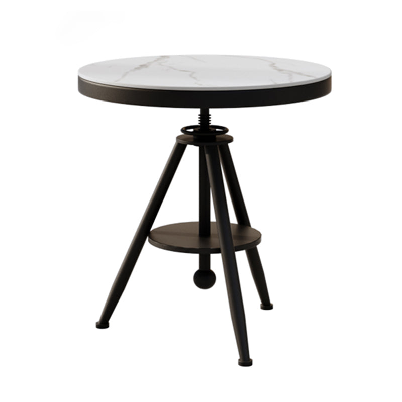 Moderner Stil Home Sintered Stone Esstisch runden Form Tisch mit einzelnen Sockelbasis
