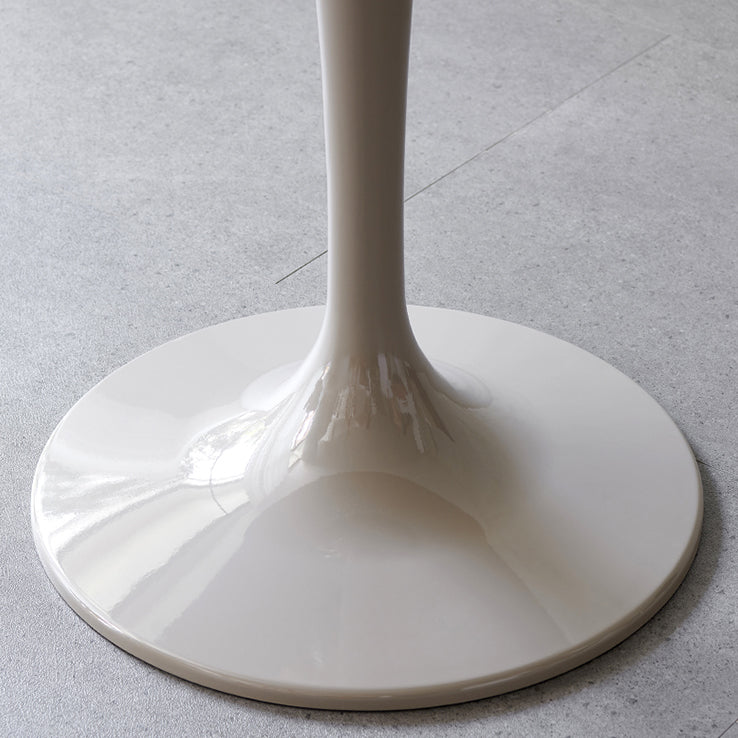 Contemporary Style Home Sintered Stone Dining Table Round Table with Tulip Base