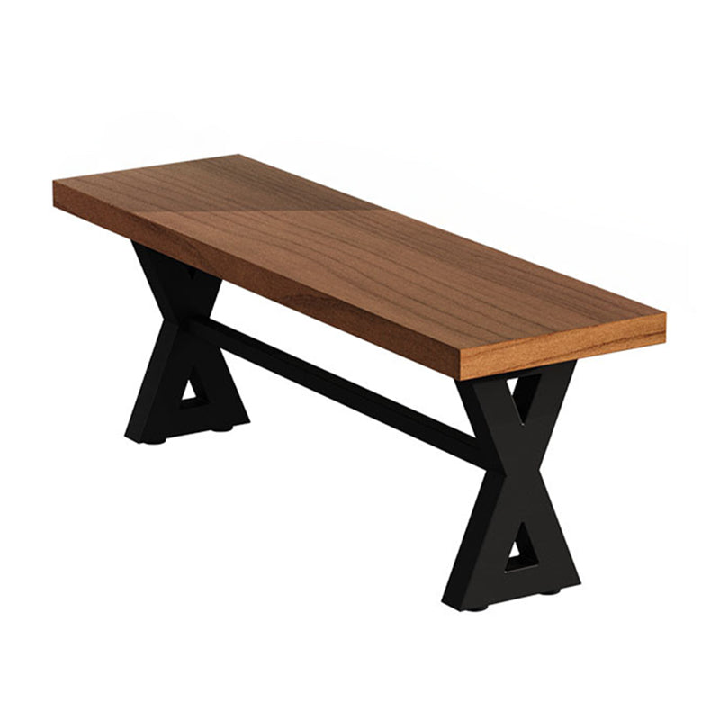 Mesa de interior de metal industrial mesa interior de madera maciza con caballete