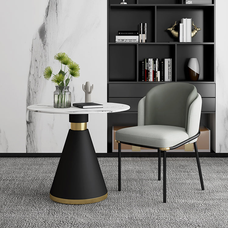 Ronde dinettetafel Traditionele luxe eetkamertafel met voetstuk