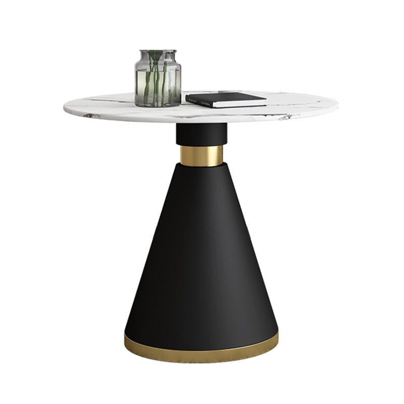 Ronde dinettetafel Traditionele luxe eetkamertafel met voetstuk