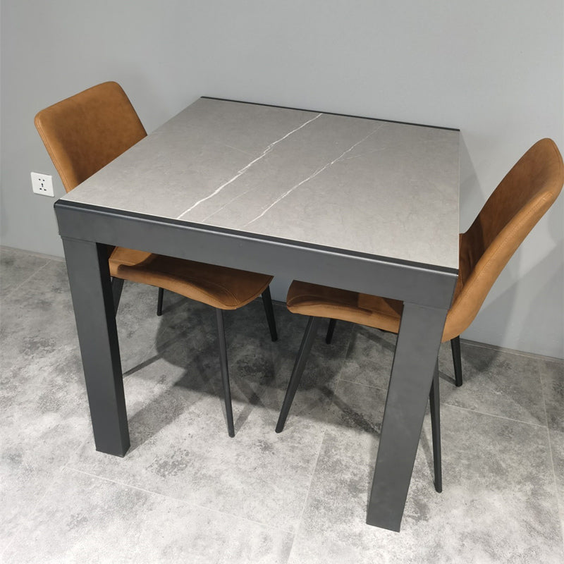 Industrial Square 35.5 '' Esstisch Stein Ausleitbare Esszimmersammlung