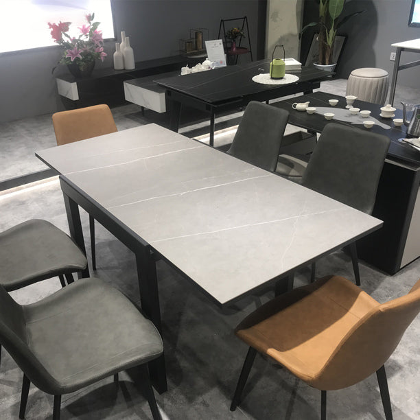 Industrial Square 35.5 '' Esstisch Stein Ausleitbare Esszimmersammlung