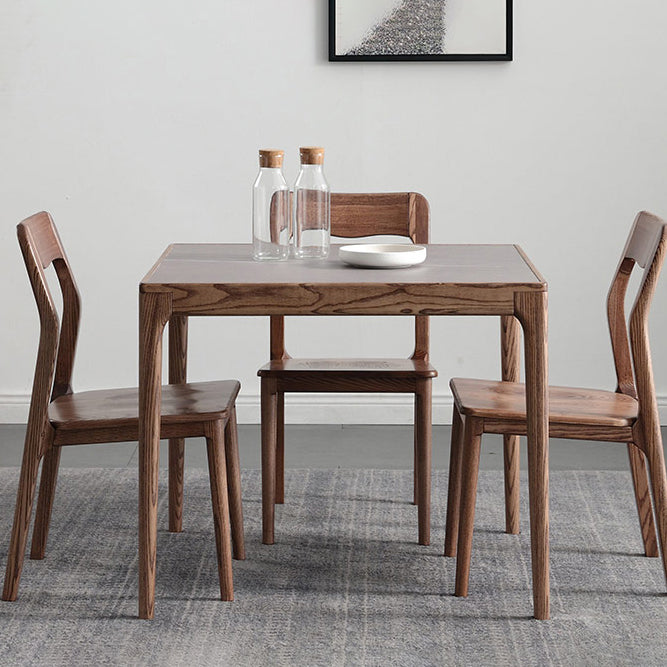 Carré 4 jambes table à manger industrielle table gris Tableau fixe de pierre fritté
