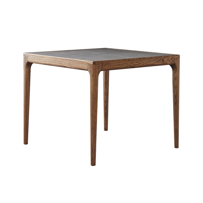 Carré 4 jambes table à manger industrielle table gris Tableau fixe de pierre fritté