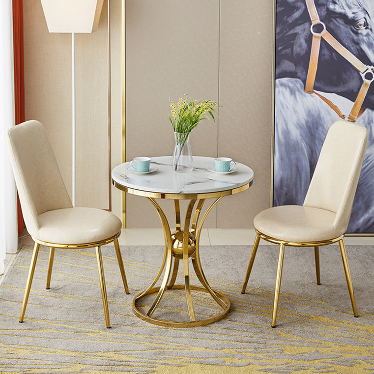 Ronde tafel Dinettetafel Traditionele luxe eetkamertafel voor binnen