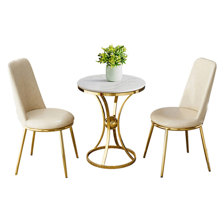 Ronde tafel Dinettetafel Traditionele luxe eetkamertafel voor binnen
