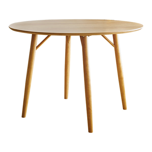 Massief houten dinettetafel van 1,20 meter, moderne eettafel rond voor thuis