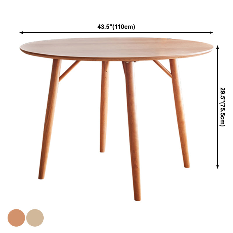 Massief houten dinettetafel van 1,20 meter, moderne eettafel rond voor thuis